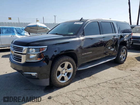 2017 Chevrolet Suburban Premier with VIN 1GNSCJKC8HR226797, listed as a Copart auction lot 62874585 with 150,994 mi miles and Salvage title. Bid and sale history available at DreamBid. Image 1.