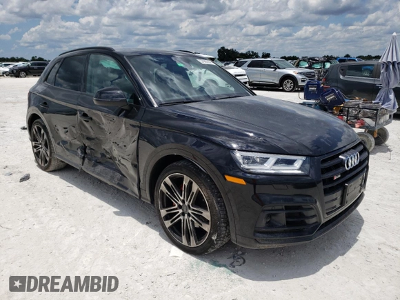 2020 Audi SQ5 Premium Plus with VIN WA1B4AFY9L2104182, listed as a Copart auction lot 57980934 with 41,951 mi miles and Salvage Title. Bid and sale history available at DreamBid. Image 4.