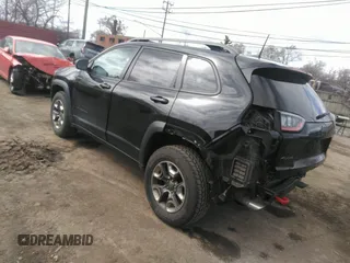 2019 Jeep Cherokee Trailhawk with VIN 1C4PJMBX1KD331128, listed as a IAAI auction lot 41983976 with 110,190 mi miles and . Bid and sale history available at DreamBid. Image 3.