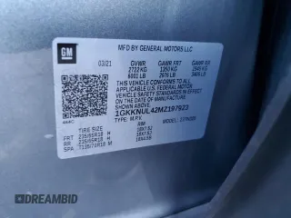 2021 GMC Acadia SLT z VIN 1GKKNUL42MZ197923, wystawiony jako Copart lot #82309214 z przebiegiem 93 223 mil mil oraz Szkoda całkowita • Salvage title. Historia ofert i sprzedaży dostępna na DreamBid. Obrazek 13.
