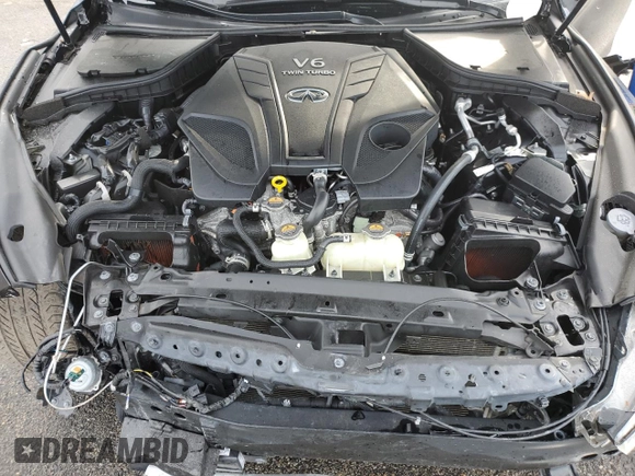2023 Infiniti Q50 SENSORY with VIN JN1EV7CR1PM543311, listed as a Copart auction lot 49888555 with 15,748 mi miles and Salvage Title. Bid and sale history available at carsss.com. Image 12.