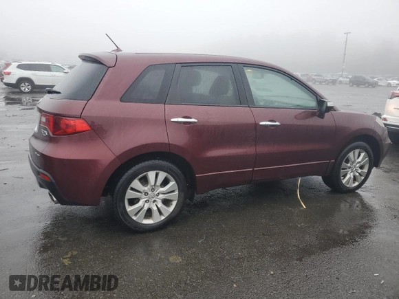 2011 Acura RDX with VIN 5J8TB1H29BA003609, listed as a Copart auction lot 43600265 with 134,600 mi miles and Salvage title. Bid and sale history available at DreamBid. Image 3.
