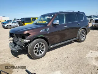 2019 Nissan Armada SL z VIN JN8AY2NC6KX509830, wystawiony jako Copart lot #56096465 z przebiegiem 119 124 mil mil oraz Szkoda całkowita • Salvage title. Historia ofert i sprzedaży dostępna na DreamBid. Obrazek 1.