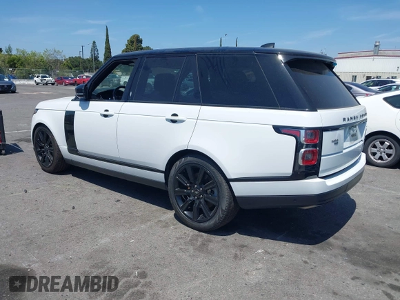 2021 Land Rover Range Rover Westminster z VIN SALGS2RUXMA446580, wystawiony jako IAAI lot #42093231 z przebiegiem 45 416 mil mil oraz . Historia ofert i sprzedaży dostępna na DreamBid. Obrazek 3.