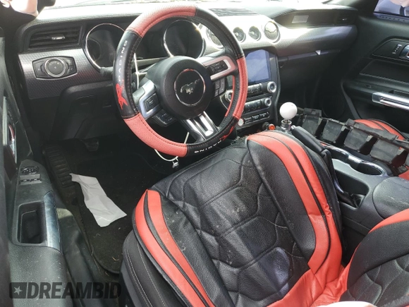 2016 Ford Mustang GT with VIN 1FA6P8CF6G5245151, listed as a Copart auction lot 55901585 with 80,015 mi miles and Salvage title. Bid and sale history available at DreamBid. Image 8.