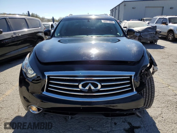 2016 Infiniti QX70 with VIN JN8CS1MU4GM670913, listed as a Copart auction lot 44271595 with 66,151 mi miles and Salvage title. Bid and sale history available at DreamBid. Image 5.