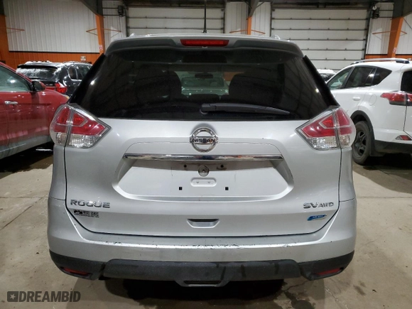 2015 Nissan Rogue SL with VIN 5N1AT2MVXFC833739, listed as a Copart auction lot 45603115 with 65,300 mi miles and Clean Title. Bid and sale history available at carsss.com. Image 6.