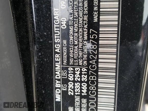 2016 Mercedes-Benz S 550 with VIN WDDUG8CB7GA228757, listed as a Copart auction lot 46789635 with 138,514 mi miles and Salvage Title. Bid and sale history available at carsss.com. Image 13.