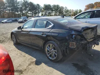 2022 Genesis G70 2.0T with VIN KMTG34TA9NU093622, listed as a Copart auction lot 77797024 with 51,637 mi miles and Salvage Title. Bid and sale history available at carsss.com. Image 2.