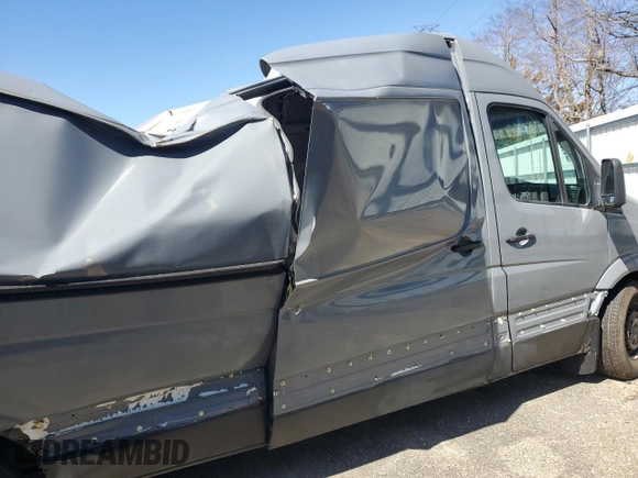 2011 Mercedes-Benz Sprinter with VIN WD3PE8CB3B5596913, listed as a Copart auction lot 49650825 with Not Provided miles and Salvage Title. Bid and sale history available at carsss.com. Image 12.
