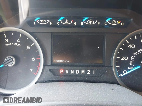 2017 Ford F-150 XL with VIN 1FTEW1CPXHKC93196, listed as a IAAI auction lot 42739550 with 184,046 mi miles and . Bid and sale history available at DreamBid. Image 7.