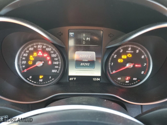 2017 Mercedes-Benz C-Class C 300 with VIN WDDWJ4KB1HF550545, listed as a Copart auction lot 49719535 with 89,292 mi miles and Salvage Title. Bid and sale history available at carsss.com. Image 9.