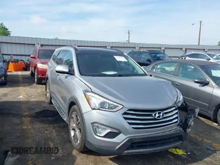 2013 Hyundai Santa Fe Limited z VIN KM8SR4HF1DU005619, wystawiony jako IAAI lot #42149533 z przebiegiem 135 268 mil mil oraz . Historia ofert i sprzedaży dostępna na DreamBid. Obrazek 1.