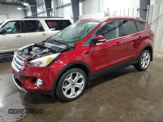2019 Ford Escape Titanium с VIN 1FMCU9J9XKUA41715, выставлен на аукционе Copart как лот 57483725 с пробегом 30 644 миль миль и Списание • Salvage title. История ставок и продаж доступна на DreamBid. Изображение 1.