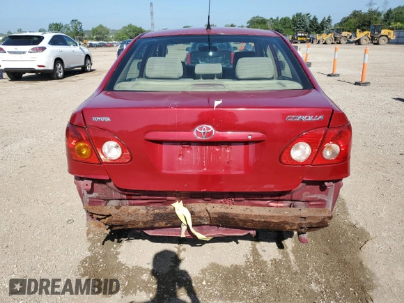2006 Toyota Corolla CE с VIN 1NXBR32E26Z666511, выставлен на аукционе Copart как лот 61587135 с пробегом 154 147 миль миль и Списание • Salvage title. История ставок и продаж доступна на DreamBid. Изображение 6.