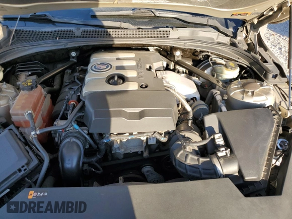 2014 Cadillac ATS Luxury AWD with VIN 1G6AH5RX9E0117273, listed as a Copart auction lot 46536525 with 126,518 mi miles and Salvage title. Bid and sale history available at DreamBid. Image 12.
