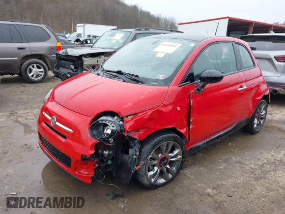 2017 FIAT 500 Pop with VIN 3C3CFFKR4HT661897, listed as a IAAI auction lot 41475111 with 21,606 mi miles. Bid and sale history available at carsss.com. Image 17.