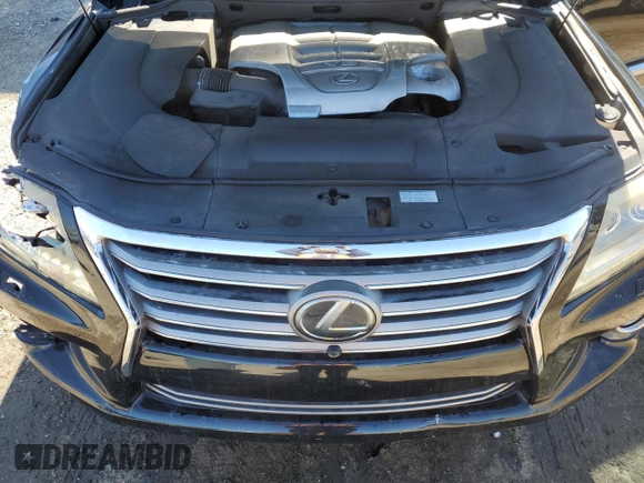 2015 Lexus LX 570 with VIN JTJHY7AX5F4173513, listed as a Copart auction lot 87815355 with 141,915 mi miles and Salvage Title. Bid and sale history available at DreamBid. Image 12.