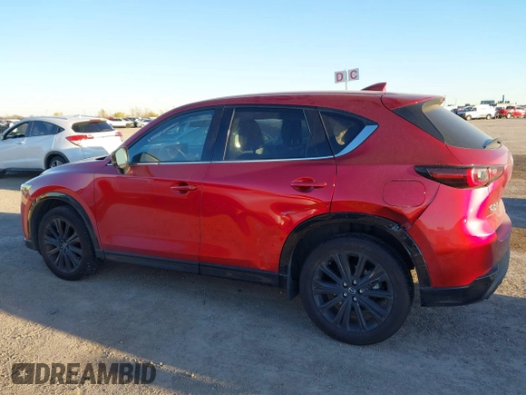 2022 Mazda CX-5 2.5 Turbo with VIN JM3KFBAY4N0564000, listed as a IAAI auction lot 41076013 with 25,106 mi miles and . Bid and sale history available at carsss.com. Image 6.