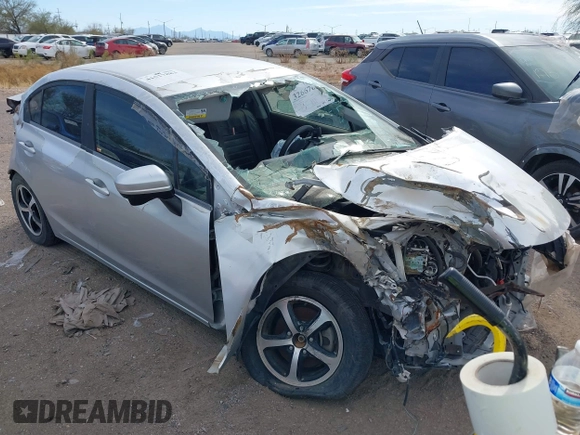 2015 Honda Civic Sedan SE with VIN 2HGFB2F7XFH527666, listed as a IAAI auction lot 41517883 with 1 mi miles. Bid and sale history available at carsss.com. Image 1.
