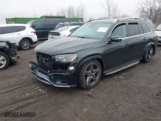 2024 Mercedes-Benz GLS with VIN 4JGFF5KE6RB181374, listed as a IAAI auction lot 41433880 with 9,389 mi miles. Bid and sale history available at carsss.com. Image 2.