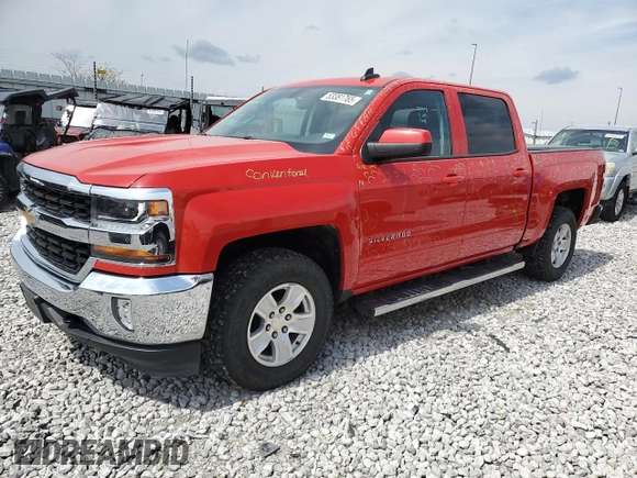 2016 Chevrolet Silverado 1500 LT with VIN 3GCUKREC8GG379208, listed as a Copart auction lot 53381765 with 91,530 mi miles and Salvage Title. Bid and sale history available at DreamBid. Image 1.
