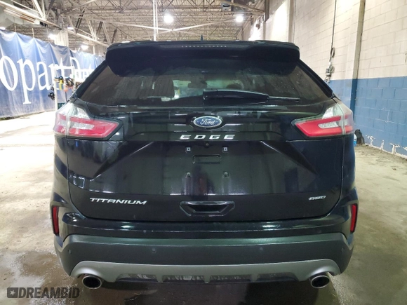 2022 Ford Edge Titanium with VIN 2FMPK4K99NBA54765, listed as a Copart auction lot 45870165 with 75,540 mi miles and Salvage Title. Bid and sale history available at carsss.com. Image 6.