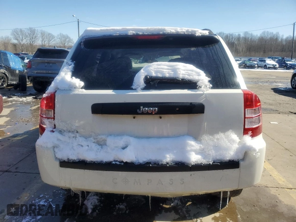 2007 Jeep Compass Sport with VIN 1J8FF47W07D356566, listed as a Copart auction lot 46058685 with 165,884 mi miles and Salvage Title. Bid and sale history available at carsss.com. Image 6.