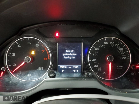 2014 Audi Q5 Premium Plus with VIN WA1LFAFP4EA002240, listed as a Copart auction lot 44622305 with 204,010 mi miles and Salvage Title. Bid and sale history available at carsss.com. Image 9.