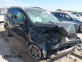 2018 Ford EcoSport Titanium z VIN MAJ3P1VEXJC197154, wystawiony jako IAAI lot #42252881 z przebiegiem 99 808 mil mil oraz . Historia ofert i sprzedaży dostępna na DreamBid. Obrazek 1.