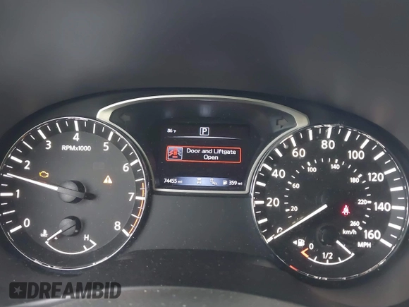 2019 Nissan Pathfinder SV z VIN 5N1DR2MN2KC598047, wystawiony jako IAAI lot #42175178 z przebiegiem 74 455 mil mil oraz . Historia ofert i sprzedaży dostępna na DreamBid. Obrazek 7.