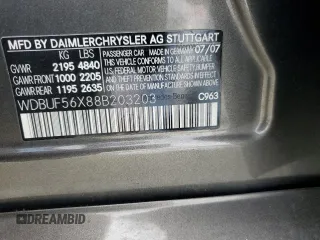 2008 Mercedes-Benz E 350 Luxury z VIN WDBUF56X88B203203, wystawiony jako Copart lot #55388255 z przebiegiem 173 706 mil mil oraz Szkoda całkowita • Salvage title. Historia ofert i sprzedaży dostępna na DreamBid. Obrazek 12.