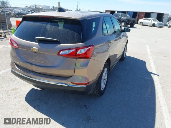 2018 Chevrolet Equinox LS with VIN 2GNAXHEV2J6160948, listed as a IAAI auction lot 41818156 with 152,457 mi miles and . Bid and sale history available at DreamBid. Image 4.