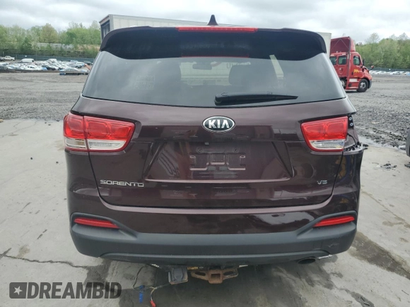 2016 Kia Sorento LX with VIN 5XYPGDA53GG029735, listed as a Copart auction lot 54059235 with 109,834 mi miles and Salvage Title. Bid and sale history available at carsss.com. Image 6.