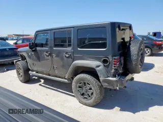 2014 Jeep Wrangler Unlimited Sport with VIN 1C4BJWDG2EL294829, listed as a Copart auction lot 51921685 with 138,203 mi miles and Salvage Title. Bid and sale history available at DreamBid. Image 2.