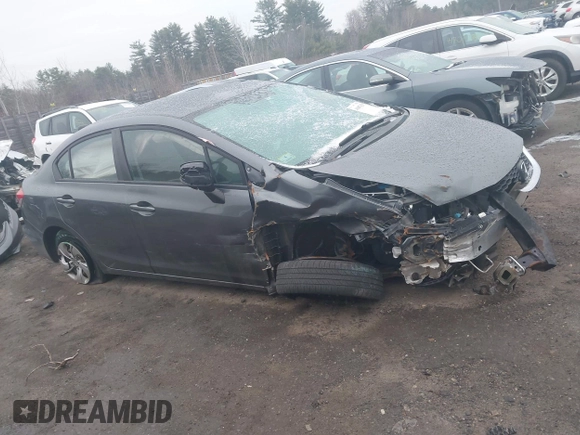 2013 Honda Civic LX with VIN 19XFB2F58DE282839, listed as a IAAI auction lot 41697629 with 123,766 mi miles and . Bid and sale history available at DreamBid. Image 14.