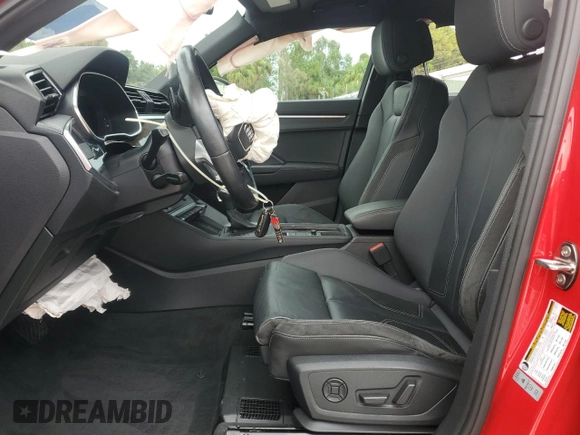 2021 Audi Q3 S line Premium Plus with VIN WA1EECF37M1006141, listed as a Copart auction lot 63611225 with 43,996 mi miles and Non repairable. Bid and sale history available at DreamBid. Image 7.