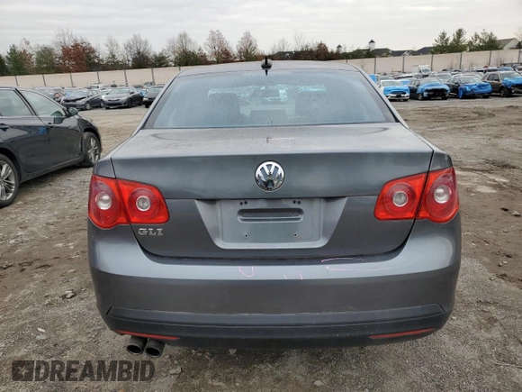 2006 Volkswagen Jetta Sedan GLI 2.0L Turbo with VIN 3VWWJ71K66M839153, listed as a Copart auction lot 84262014 with 0 mi miles and Salvage Title. Bid and sale history available at carsss.com. Image 6.