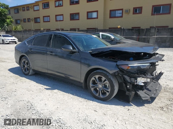 2024 Honda Accord EX-L with VIN 1HGCY2F69RA088066, listed as a Copart auction lot 54985585 with 35,143 mi miles and Salvage title. Bid and sale history available at DreamBid. Image 4.