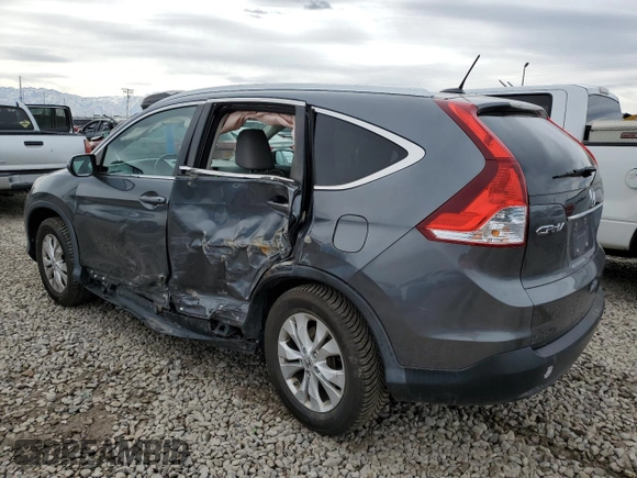 2013 Honda CR-V EX-L with VIN 2HKRM4H76DH618694, listed as a Copart auction lot 49102195 with 105,091 mi miles and Salvage Title. Bid and sale history available at carsss.com. Image 2.