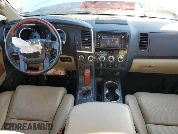 2019 Toyota Sequoia Platinum with VIN 5TDDY5G15KS168285, listed as a Copart auction lot 74146624 with 108,438 mi miles and Salvage Title. Bid and sale history available at carsss.com. Image 8.