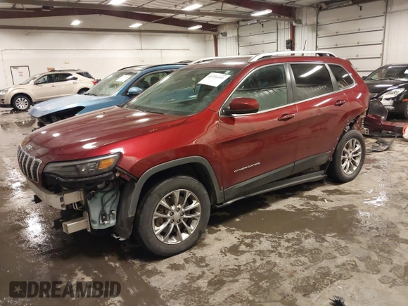 2019 Jeep Cherokee Latitude Plus with VIN 1C4PJMLB2KD198561, listed as a IAAI auction lot 41731691 with 71,129 mi miles. Bid and sale history available at carsss.com. Image 2.