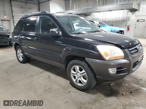 2005 Kia Sportage LX with VIN KNDJF723557033271, listed as a Copart auction lot 84699134 with 182,798 mi miles and Non Repairable. Bid and sale history available at carsss.com. Image 4.