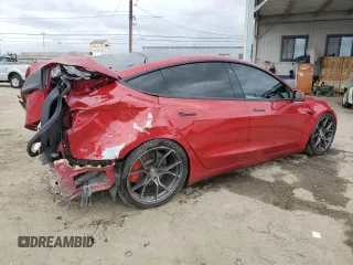 2018 Tesla Model 3 Long Range Battery z VIN 5YJ3E1EB2JF075221, wystawiony jako Copart lot #53571425 z przebiegiem 45 927 mil mil oraz Szkoda całkowita • Salvage title. Historia ofert i sprzedaży dostępna na DreamBid. Obrazek 3.