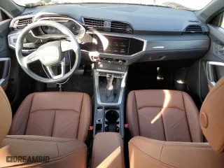 2020 Audi Q3 Premium Plus with VIN WA1BECF34L1010214, listed as a Copart auction lot 46989625 with 15,974 mi miles and Salvage Title. Bid and sale history available at carsss.com. Image 8.