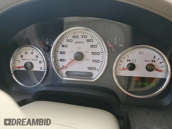 2004 Ford F-150 XLT with VIN 1FTPW14534KA52354, listed as a Copart auction lot 51713855 with 148,707 mi miles and Salvage title. Bid and sale history available at DreamBid. Image 9.