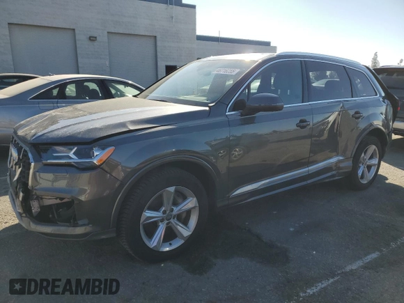 2020 Audi Q7 Premium with VIN WA1AJAF7XLD007623, listed as a Copart auction lot 46716255 with 28,082 mi miles and Salvage Title. Bid and sale history available at carsss.com. Image 1.