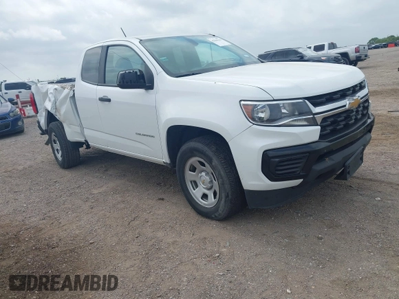 2021 Chevrolet Colorado 2WD Work Truck with VIN 1GCHSBENXM1139792, listed as a IAAI auction lot 42306216 with 78,275 mi miles and . Bid and sale history available at DreamBid. Image 1.