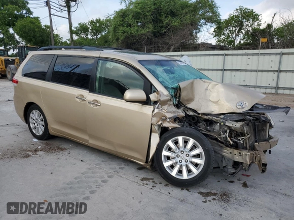 2011 Toyota Sienna XLE with VIN 5TDDK3DC8BS030087, listed as a Copart auction lot 53396705 with 223,482 mi miles and Salvage Title. Bid and sale history available at DreamBid. Image 4.