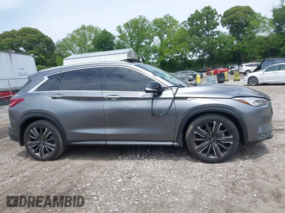 2021 Infiniti QX50 Luxe with VIN 3PCAJ5BA5MF111820, listed as a IAAI auction lot 42253133 with 46,206 mi miles and . Bid and sale history available at DreamBid. Image 13.
